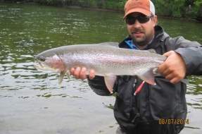 Trophy Rainbow Trout in Bristol Bay Alaska at Mission Lodge