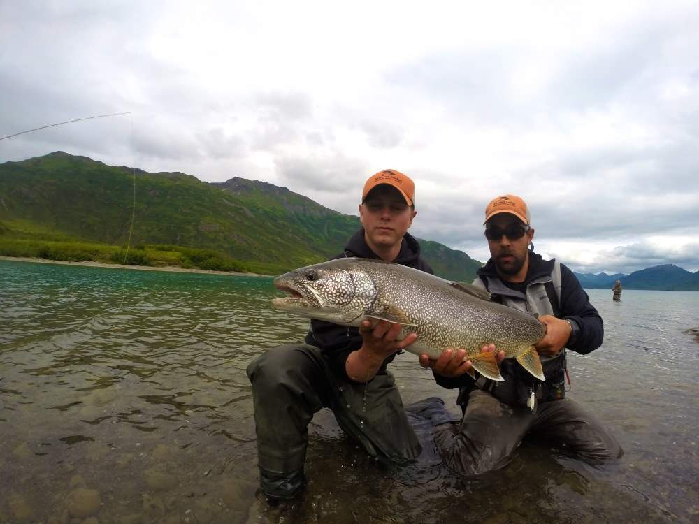 Sixteen pound Lake Trout caught in Bristol Bay Alaska